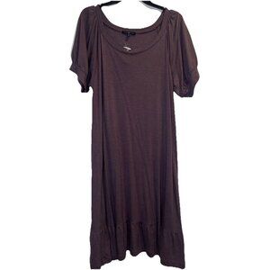 Gap Women’s Purple Knit Short Sleeve Tiered Dress Sz XL NEW